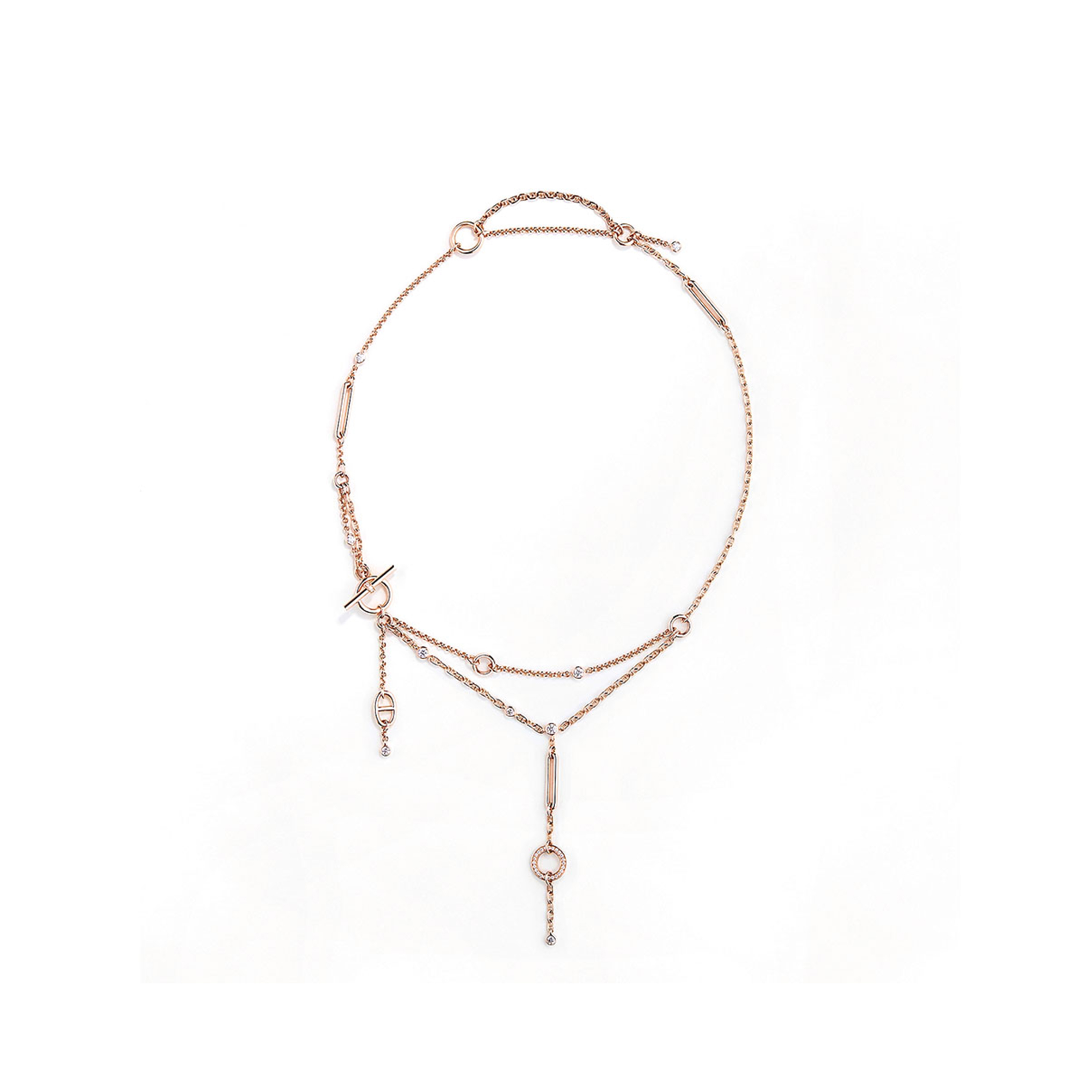 H**mes chaine d''ancre chaos lariat necklace  h222209b00sh